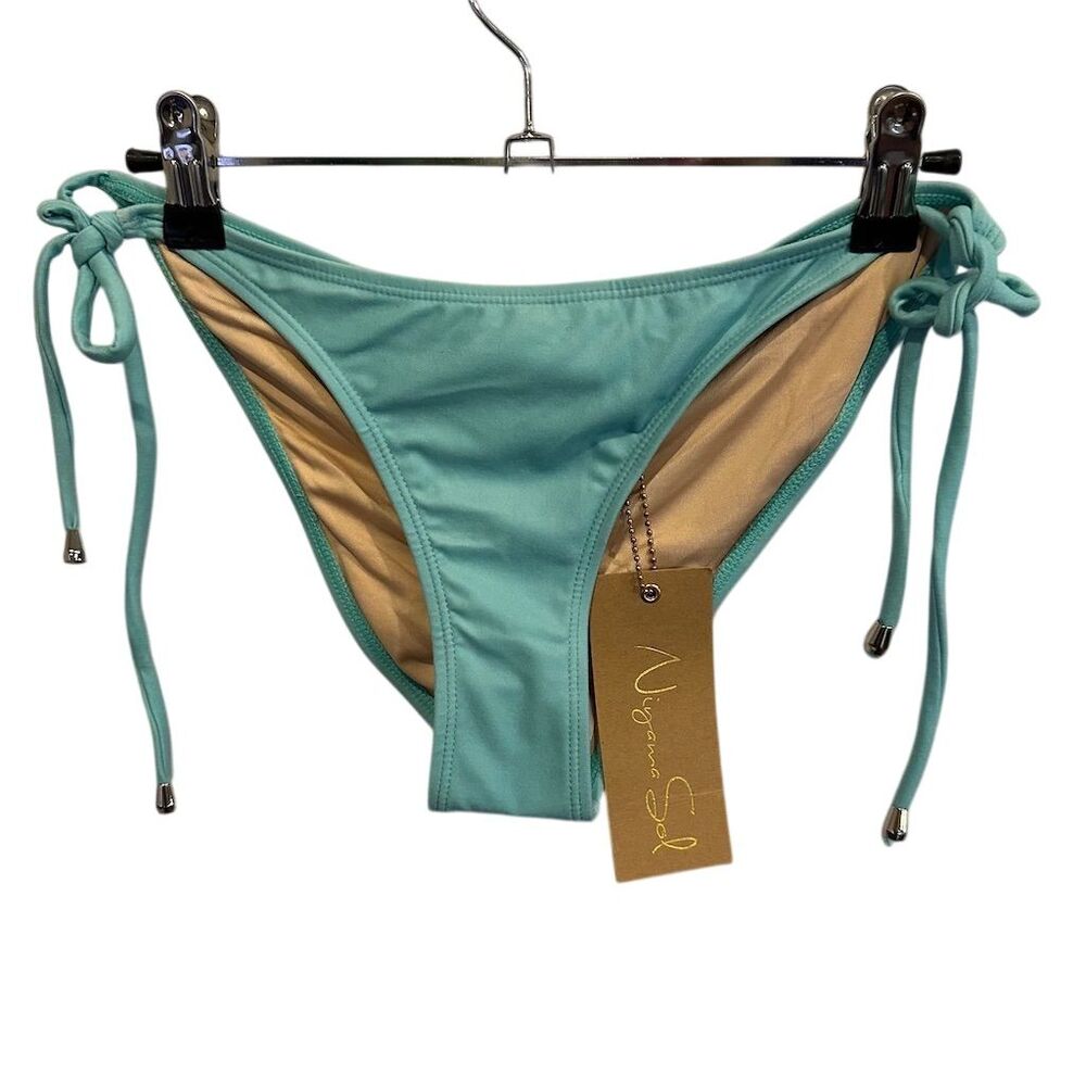 Niyama Sol Women's String Bikini Bottom Blue Size L Eco-Friendly